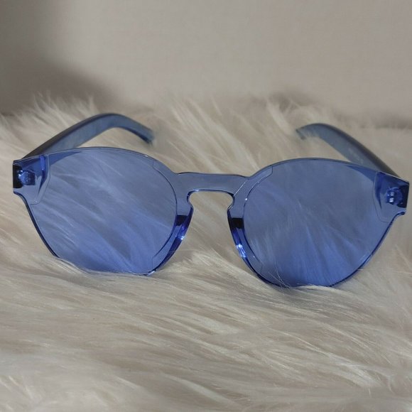 All Blue Lens Sunglasses 100% UV Protection - Picture 2 of 2